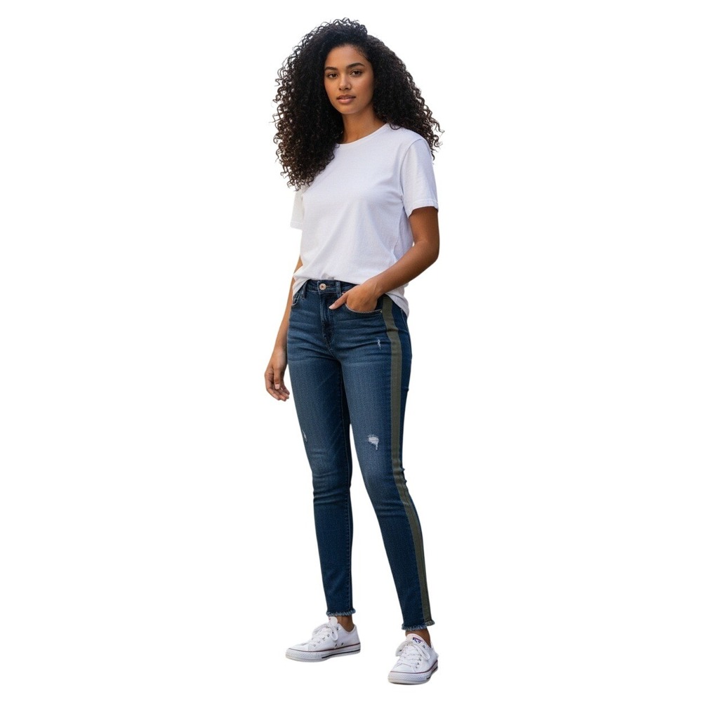High Rise Slim Jeans 27x27 Dark Wash Connie Kut From The‎ Kloth Classic